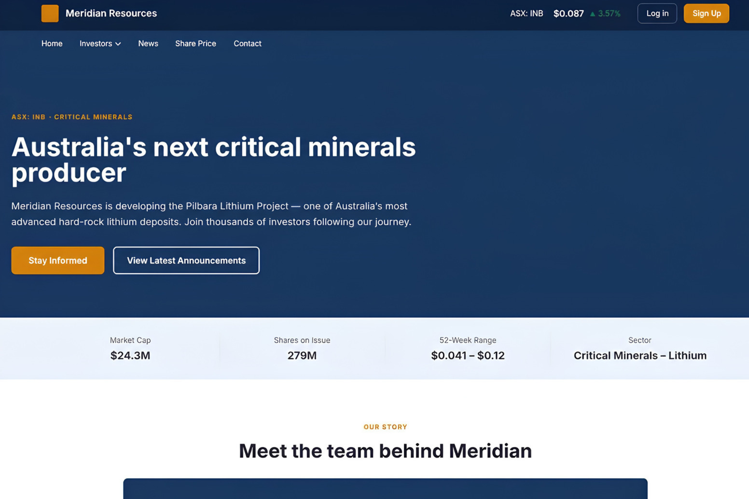 Rally branded investor portal